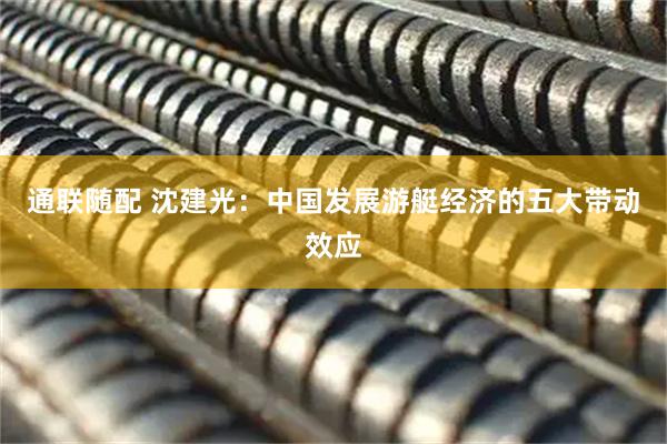 通联随配 沈建光：中国发展游艇经济的五大带动效应